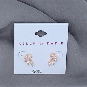 Kelly & Katie stud cubic zirconia earrings